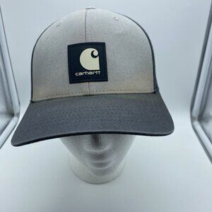 Carhartt Gray Cap Trucker Hat Snap-back Mesh-back Flex-fit 110 Workwear